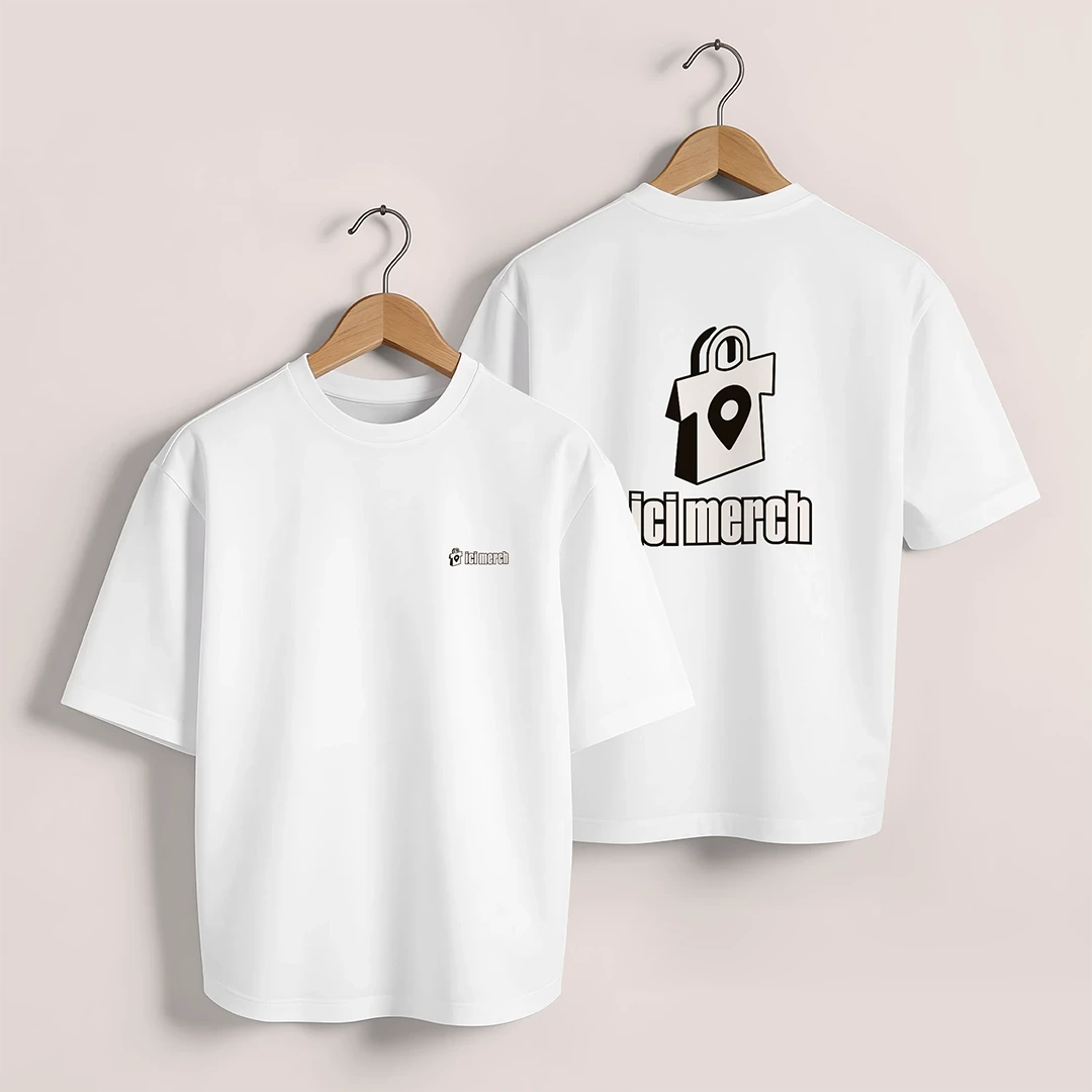 T-shirt Oversize (marquage Coeur + Dos)